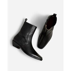 New Madewell The Idris Ankle Boot Black Women's Sz 9.5